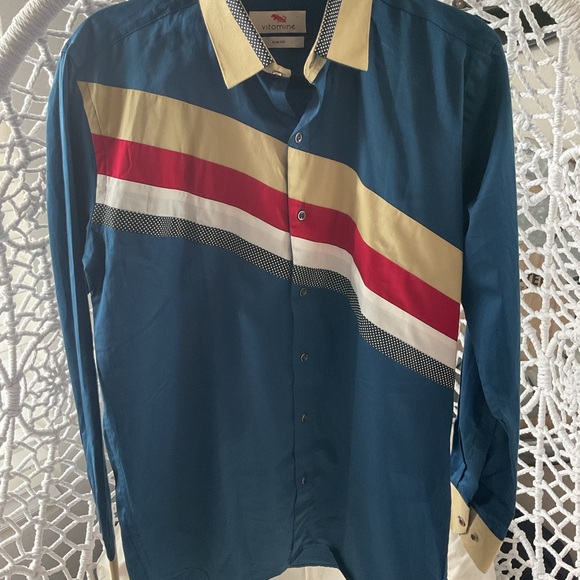 Vitomine Other - Vitomine blue mens dressy shirt